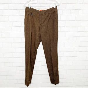 Anthropologie Cartonnier tweed ankle cuffed pants